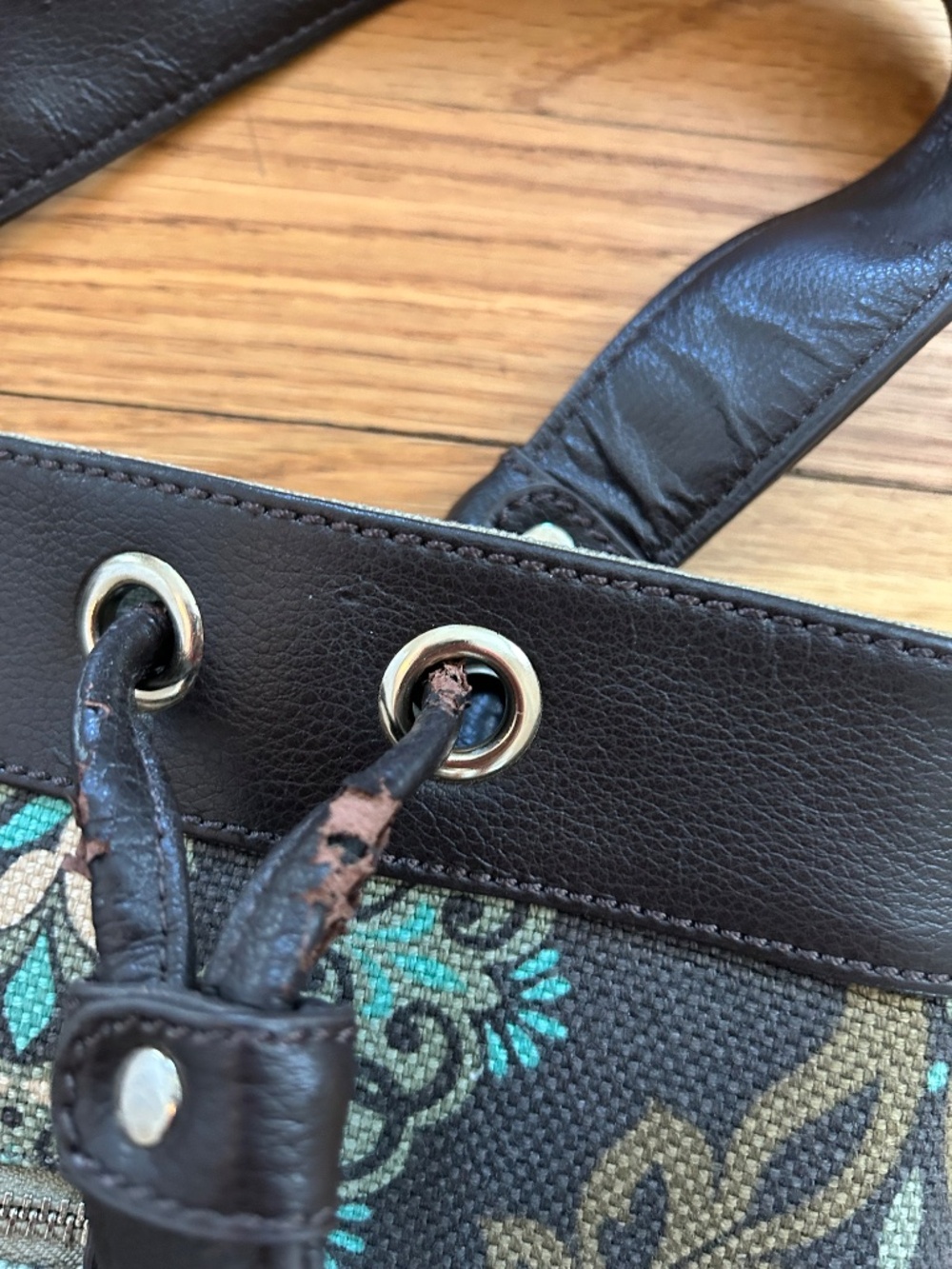 Spartina tote handbag with eye glass case - Picture 9 of 10
